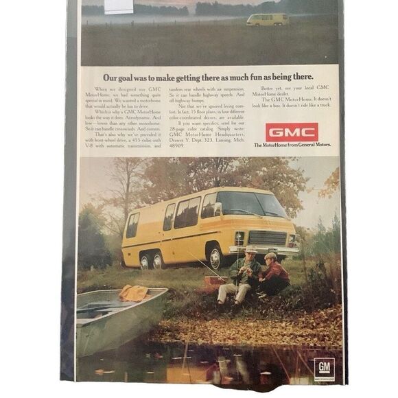 Vintage 1960 GMC GM Motorhome Getting There Ad Advertisement - Picture 4 of 4